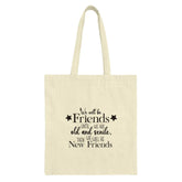 Friends Forever Tote Bag, Best Friends Gift, Friendship Quote Bag, Cute Tote Bags, Travel Bag, Shopping Bag, Canvas Tote Bag, Trendy Tote - Tawshia